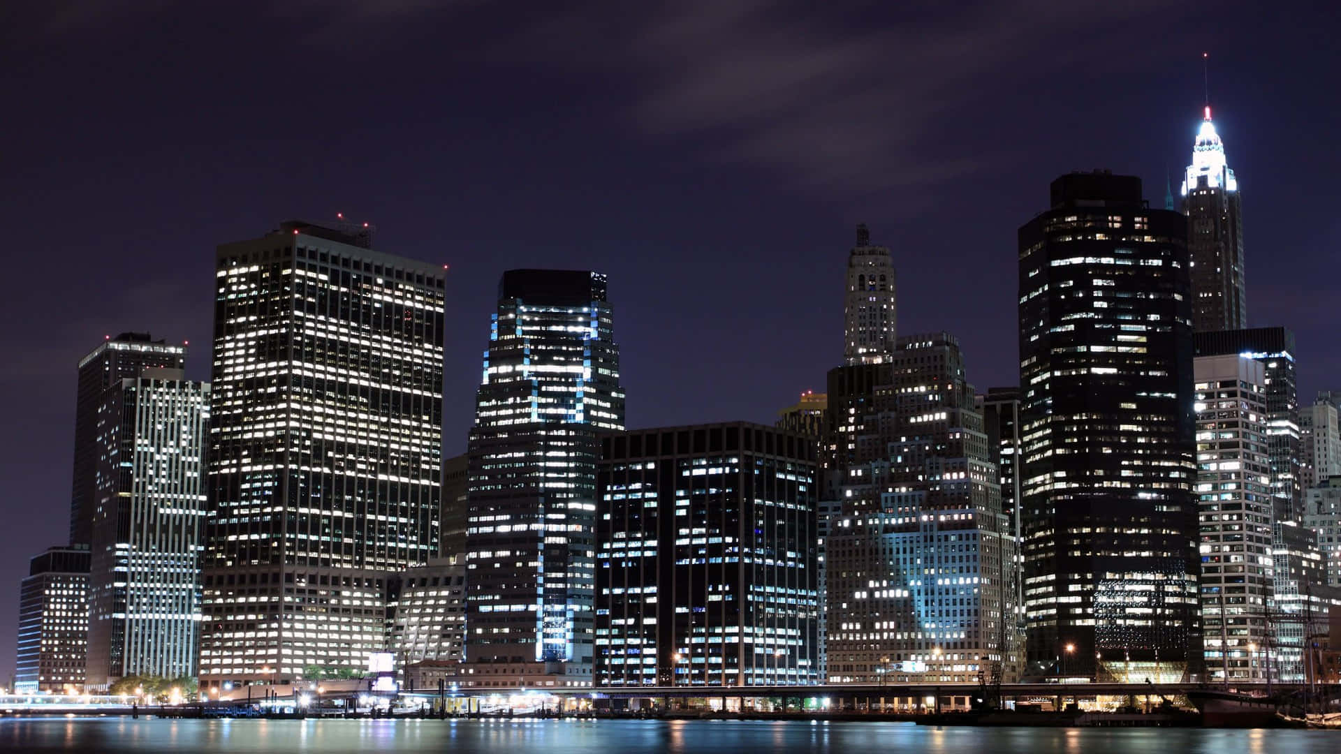 Glowing New York City Landscape Wallpaper