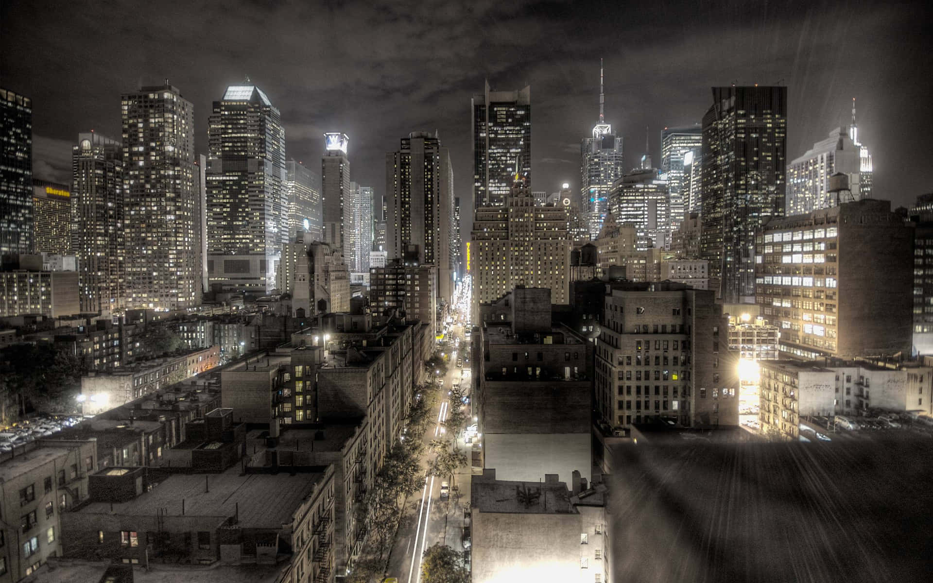 Beautiful Night View New York City Laptop Wallpaper