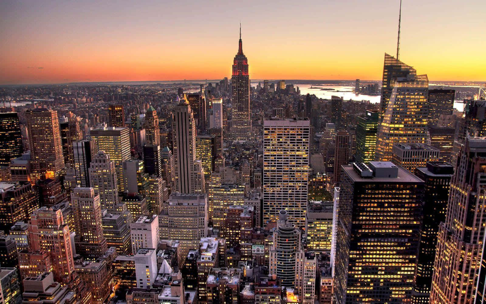 "The big apple from the top of beautiful New York City"