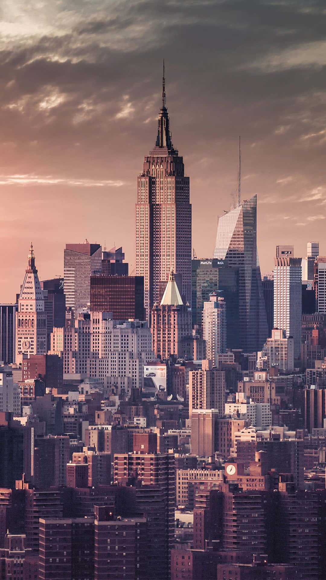 New York City Skyline Dusk Wallpaper