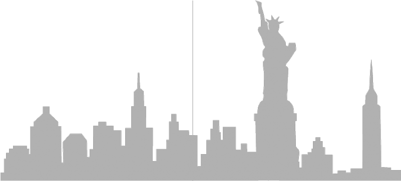 New York City Skyline Silhouette PNG