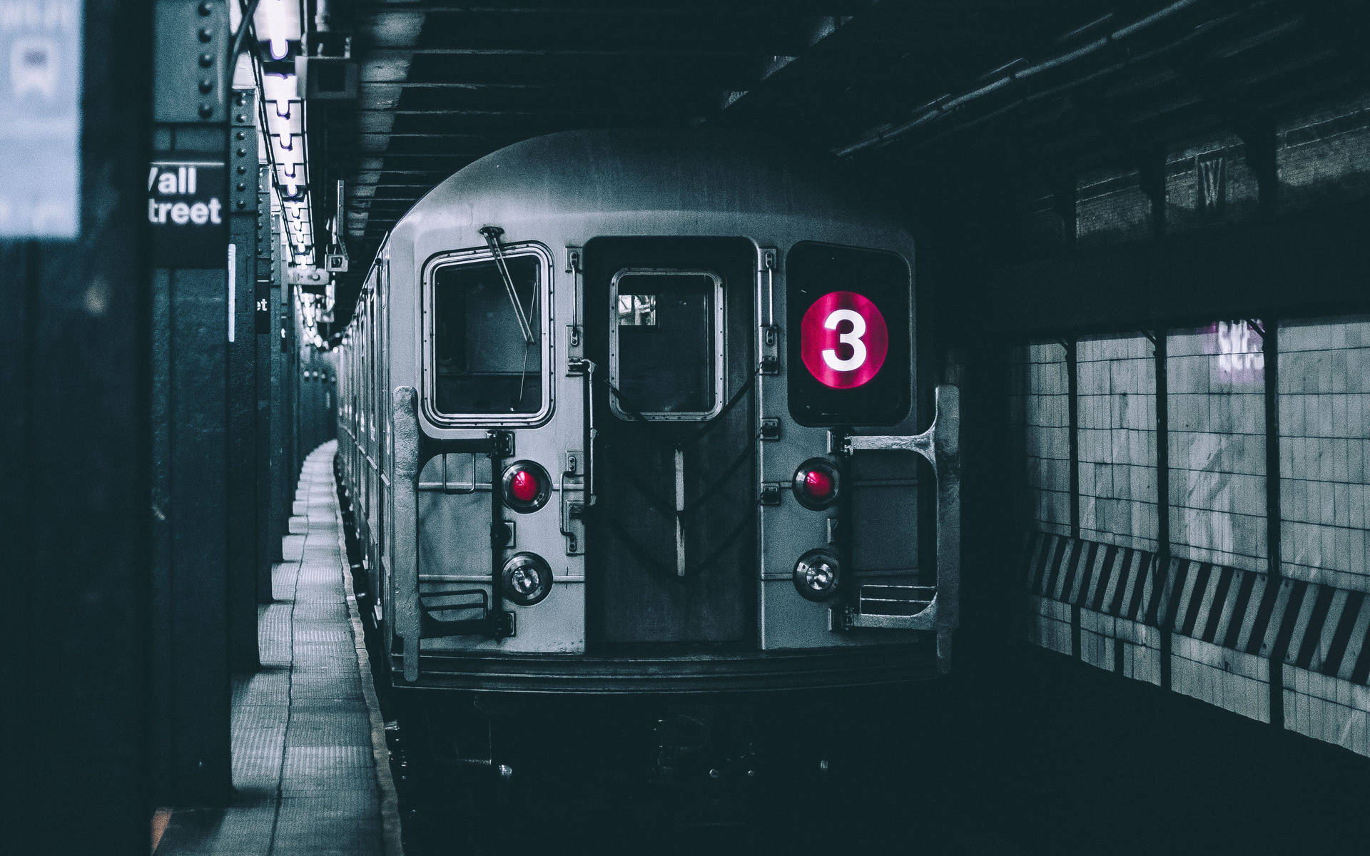 New York City Underground Subway Train Wallpaper
