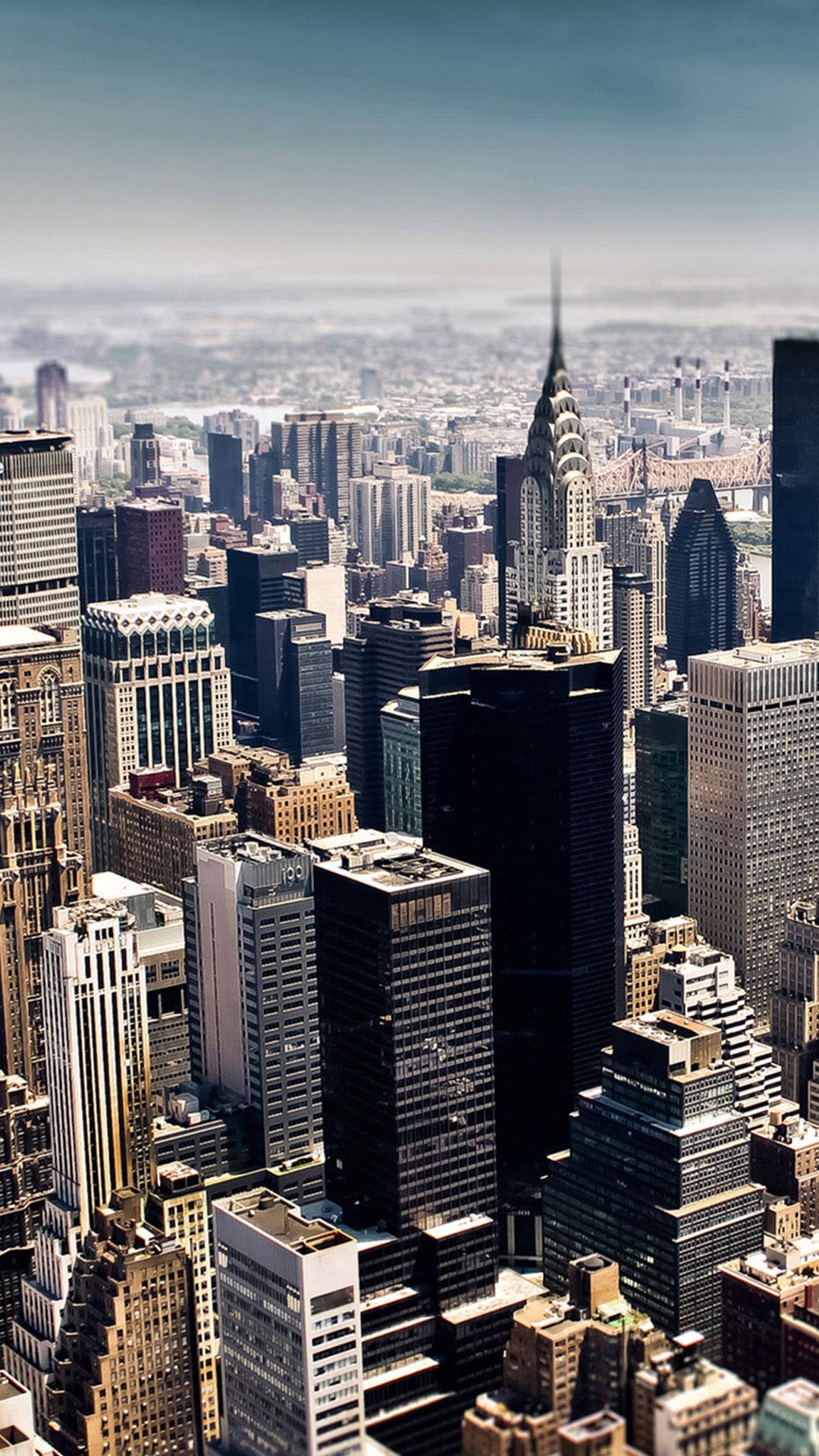 The iconic skyline of New York City Wallpaper