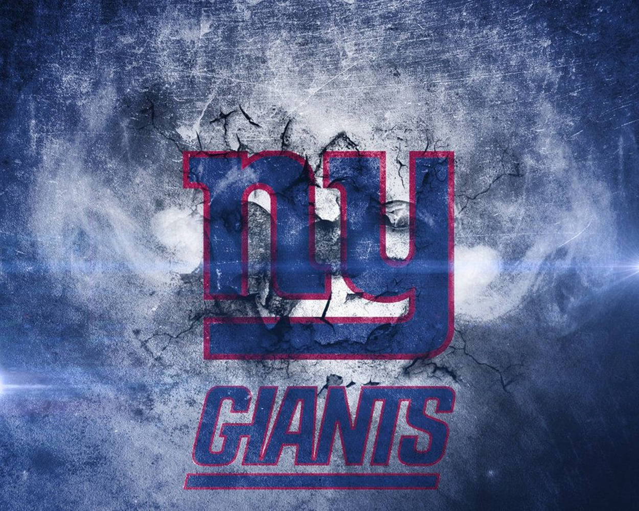 New York Giants Logo And Wordmark Wallpaper