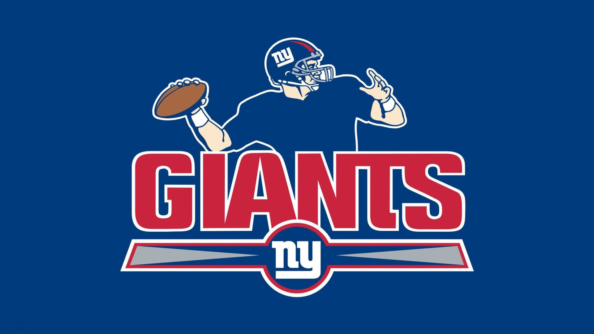 New York Giants Logo Football Art Wallpaper