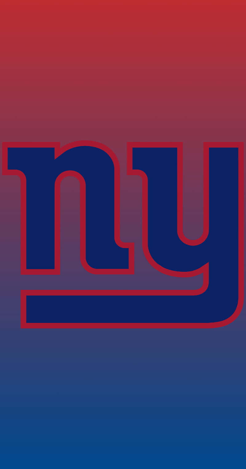 New York Giants Logo Gradient Background Wallpaper