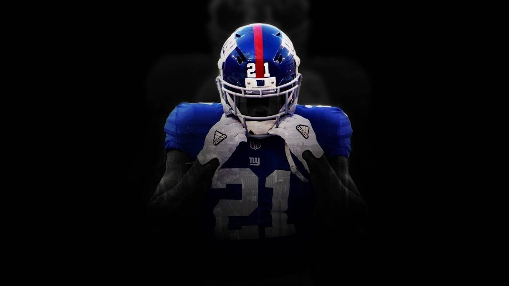 New York Giants Logo Player Wallpaper