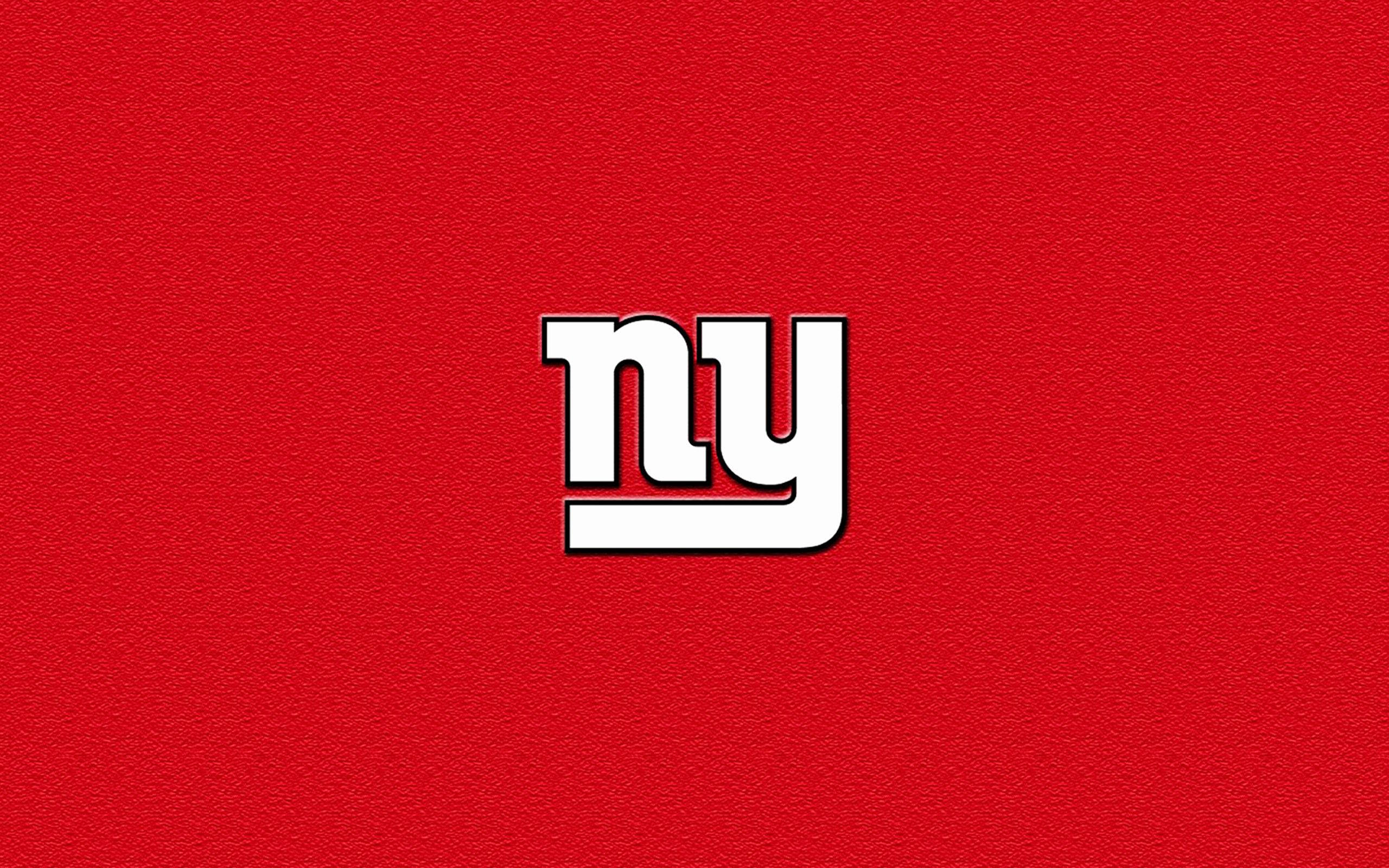 New York Giants Logo Red Background Wallpaper