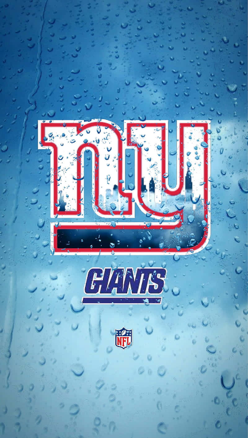 New York Giants Logo Wet Surface Wallpaper