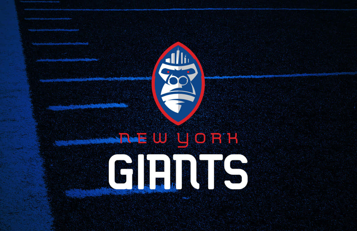 New York Giants Logoon Field Wallpaper