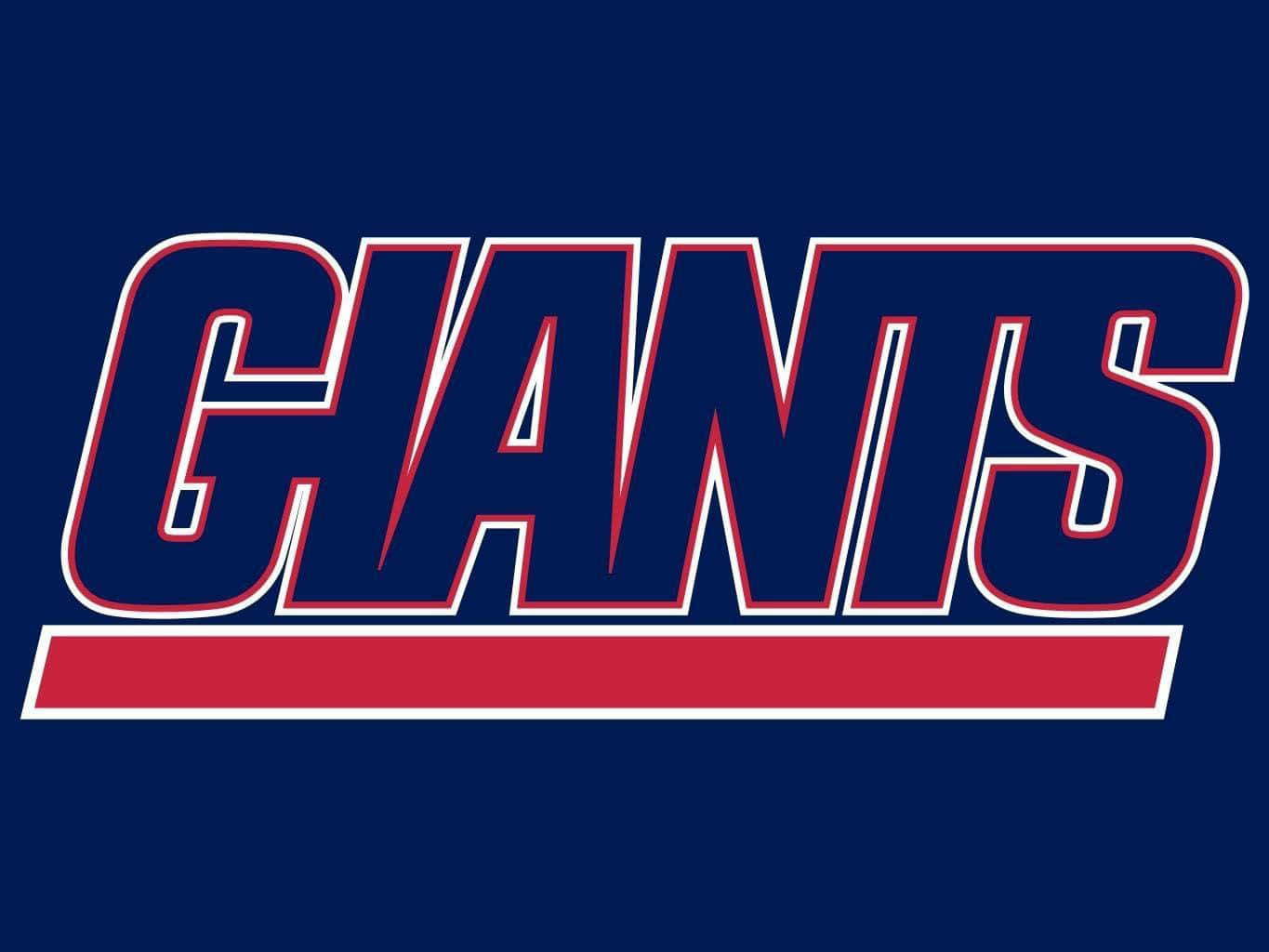 New York Giants Wordmark Logo Wallpaper