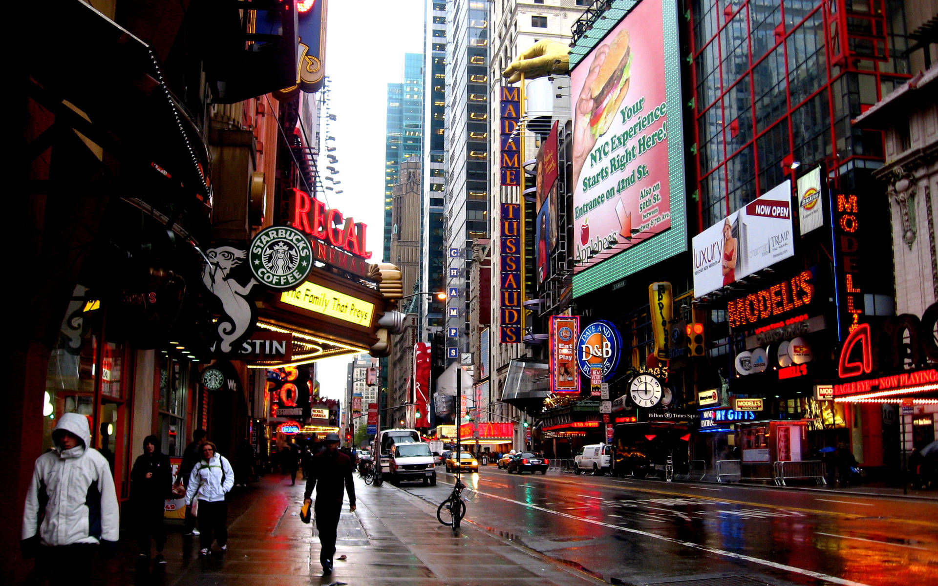 New York Hd Broadway After Rain