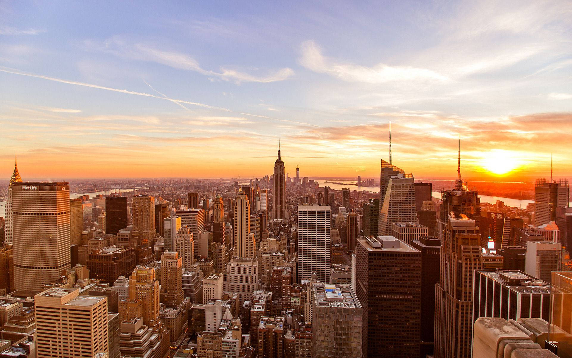 New York Hd Buildings Under Sunset