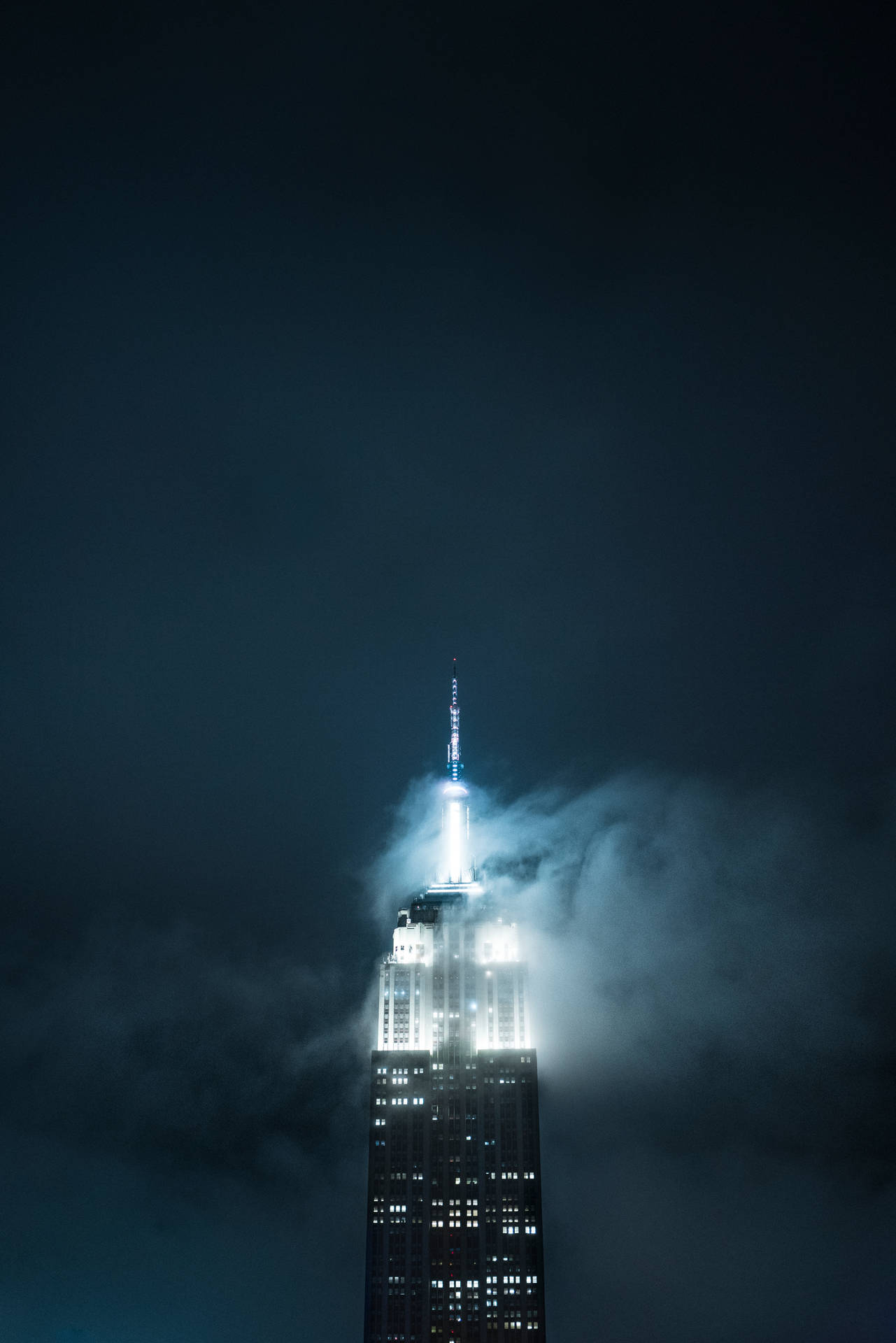 New York Hd Empire Building Fog