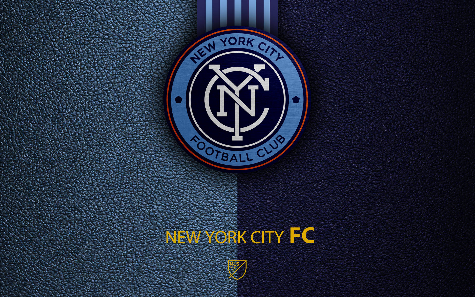 New York Hd Fc Logo Blue Leather