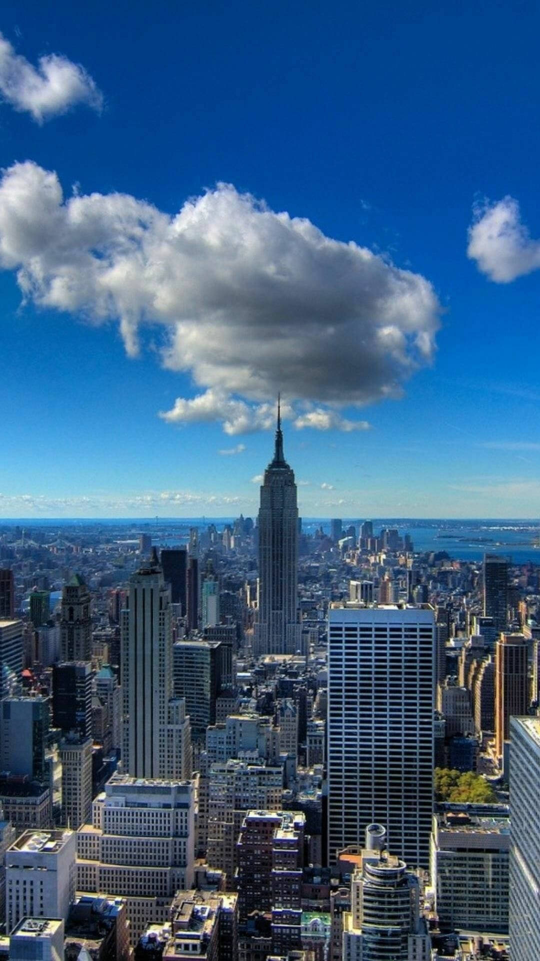 Scoprilo Stupendo Skyline Di New York City. Sfondo
