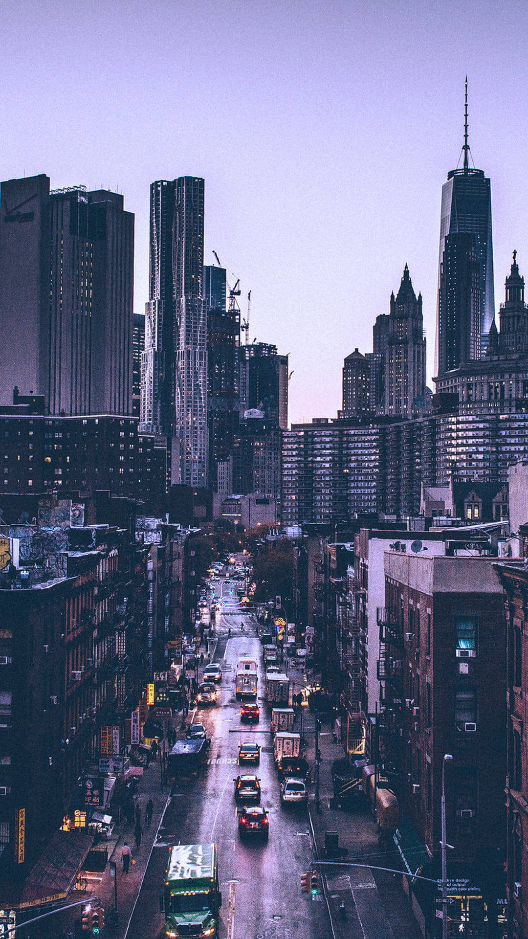 Eineikonische Ansicht Der Skyline Von New York Wallpaper