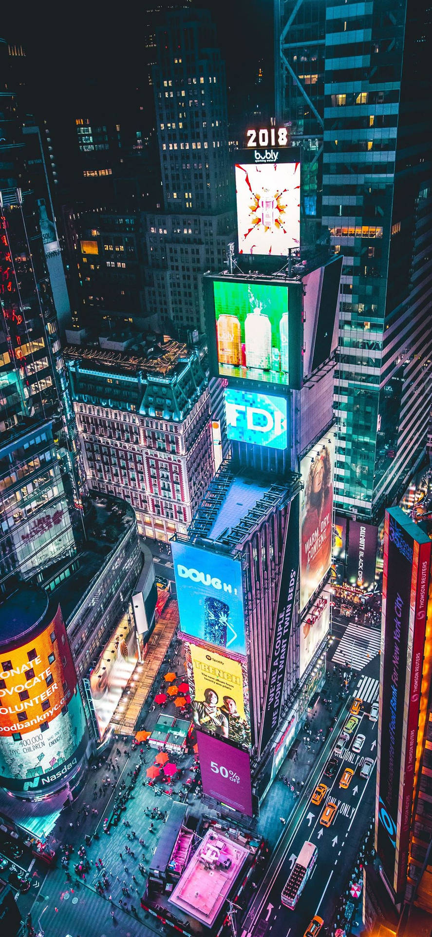 Erkundedie Größe Von New York City Mit Einem Iphone. Wallpaper