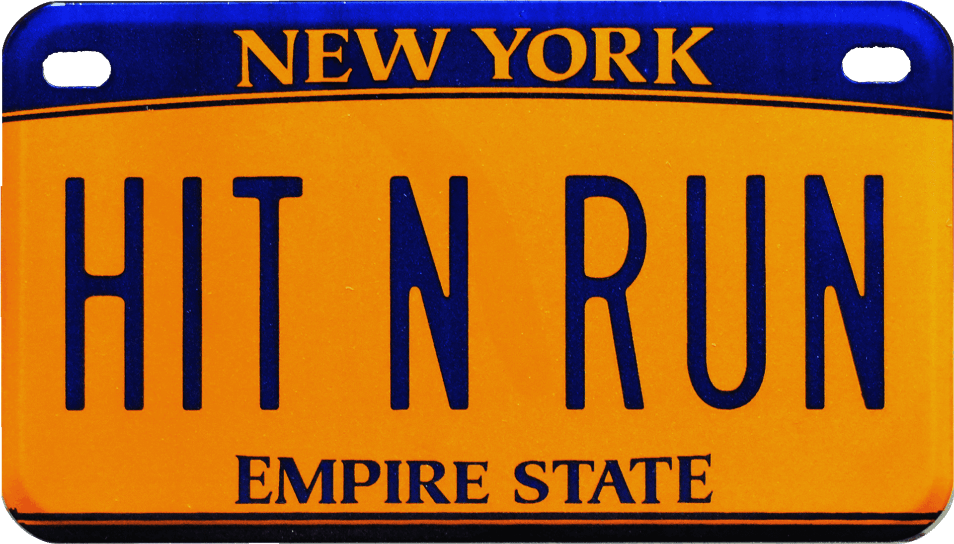 New York Hit N Run License Plate PNG
