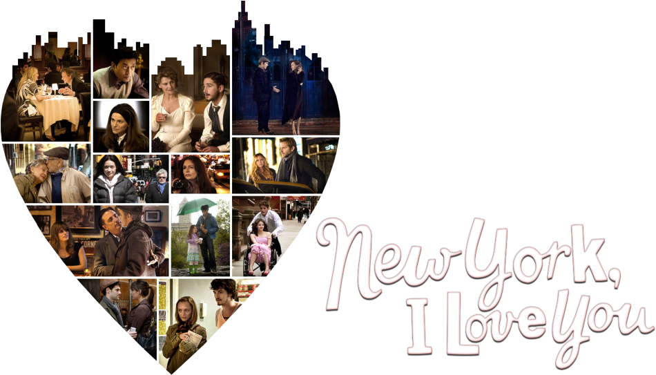 New York I Love You Movie Collage PNG