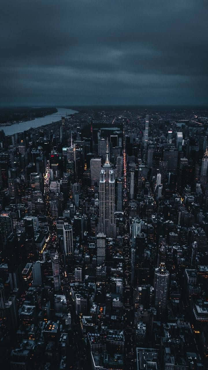 New York City Aerial View Iphone X Wallpaper