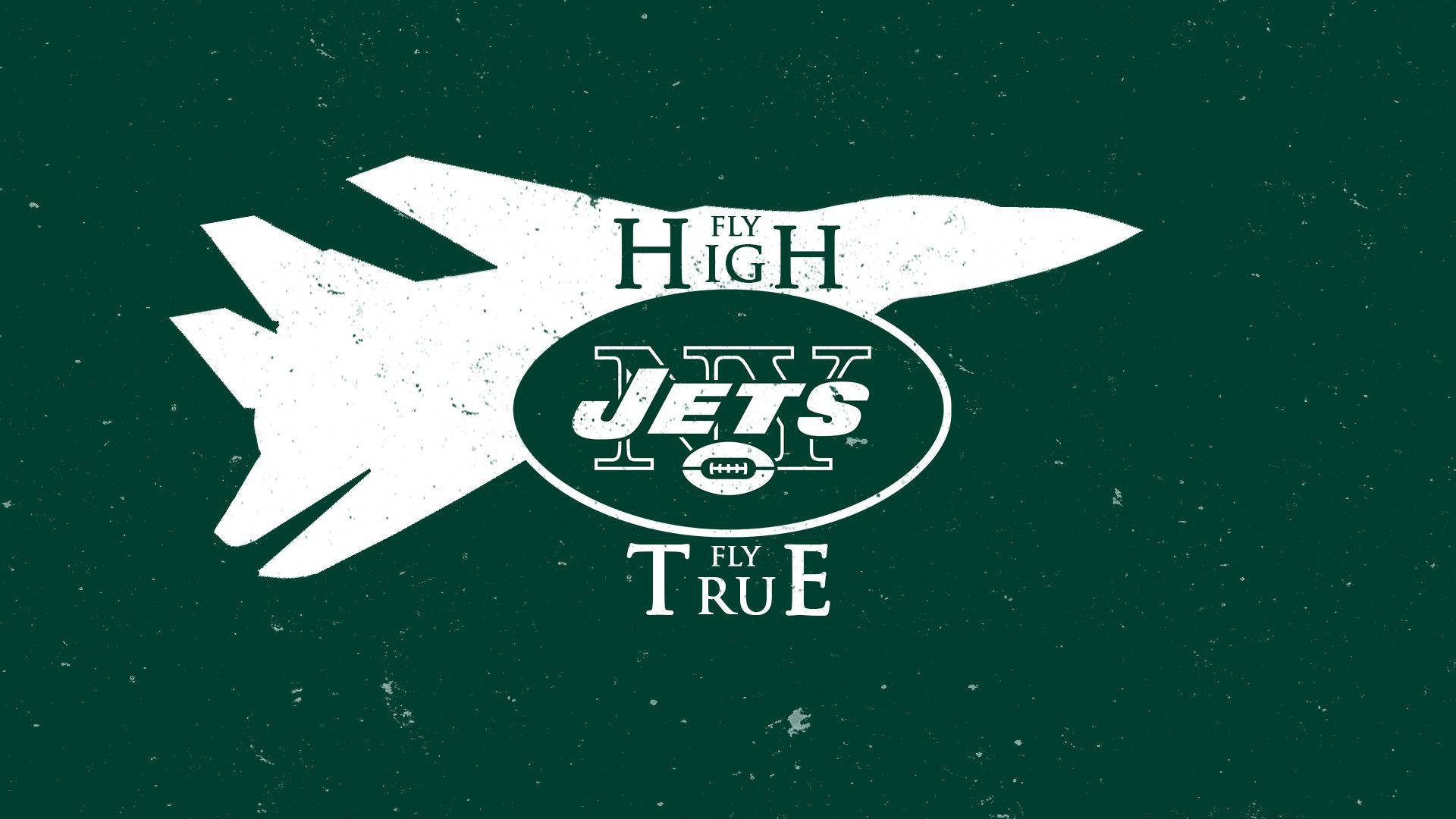Newyork Jets Flyger Högt Flyger Sant Wallpaper