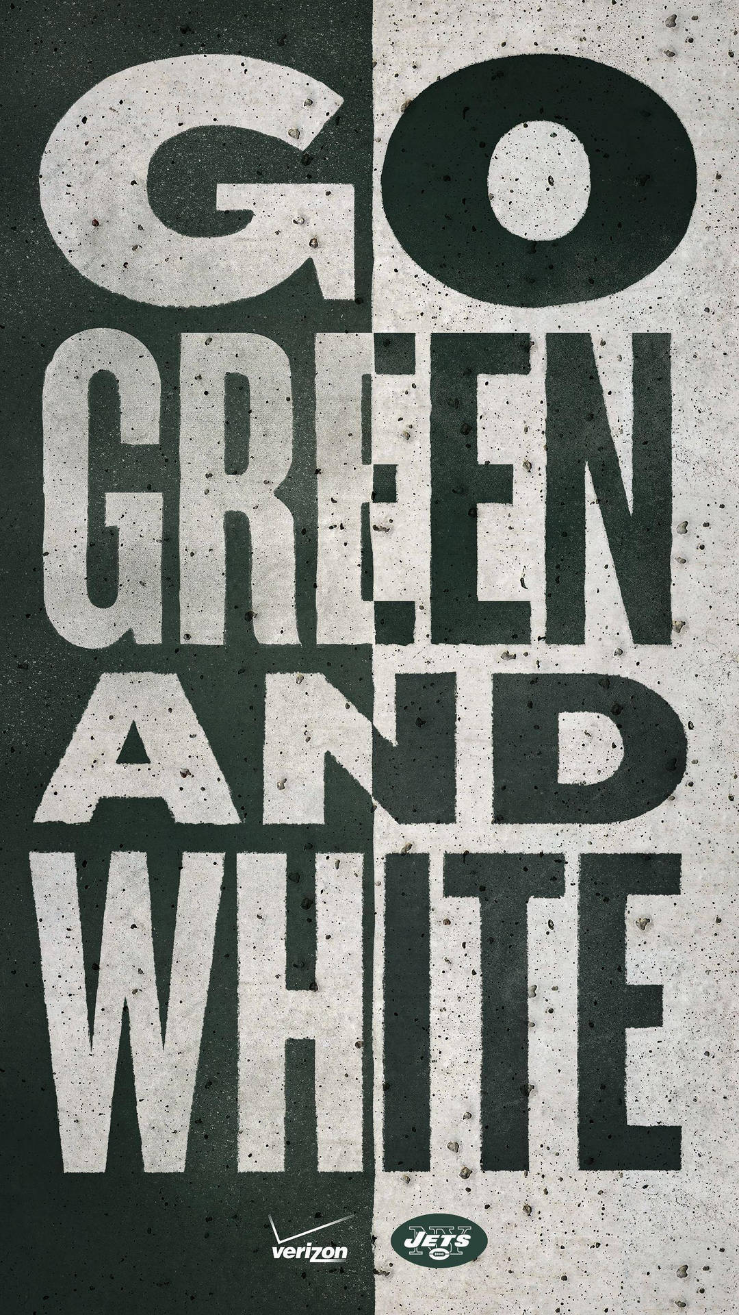 Newyork Jets Wird Grün Und Weiß. Wallpaper