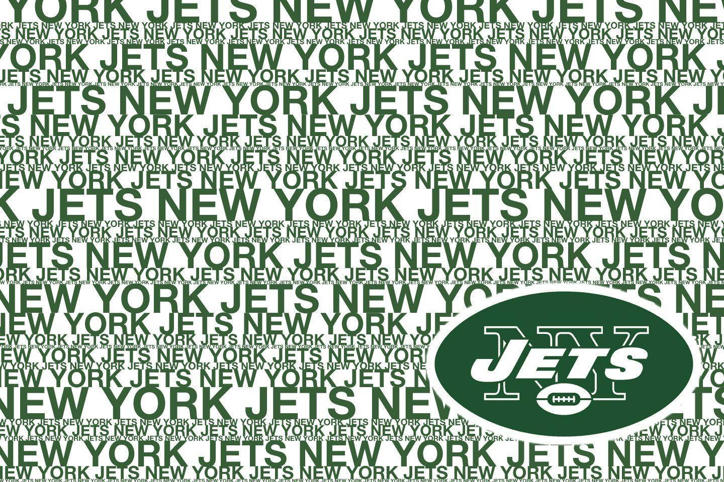Ripetizionedel Logo Dei New York Jets Sfondo