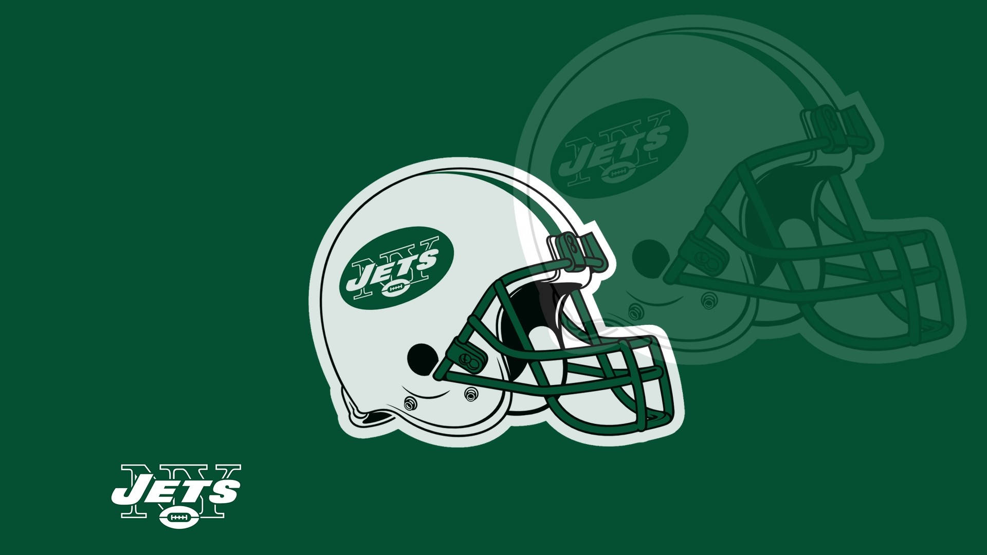 Ny New York Jets NFL Fodboldhold Logo Tapet Wallpaper