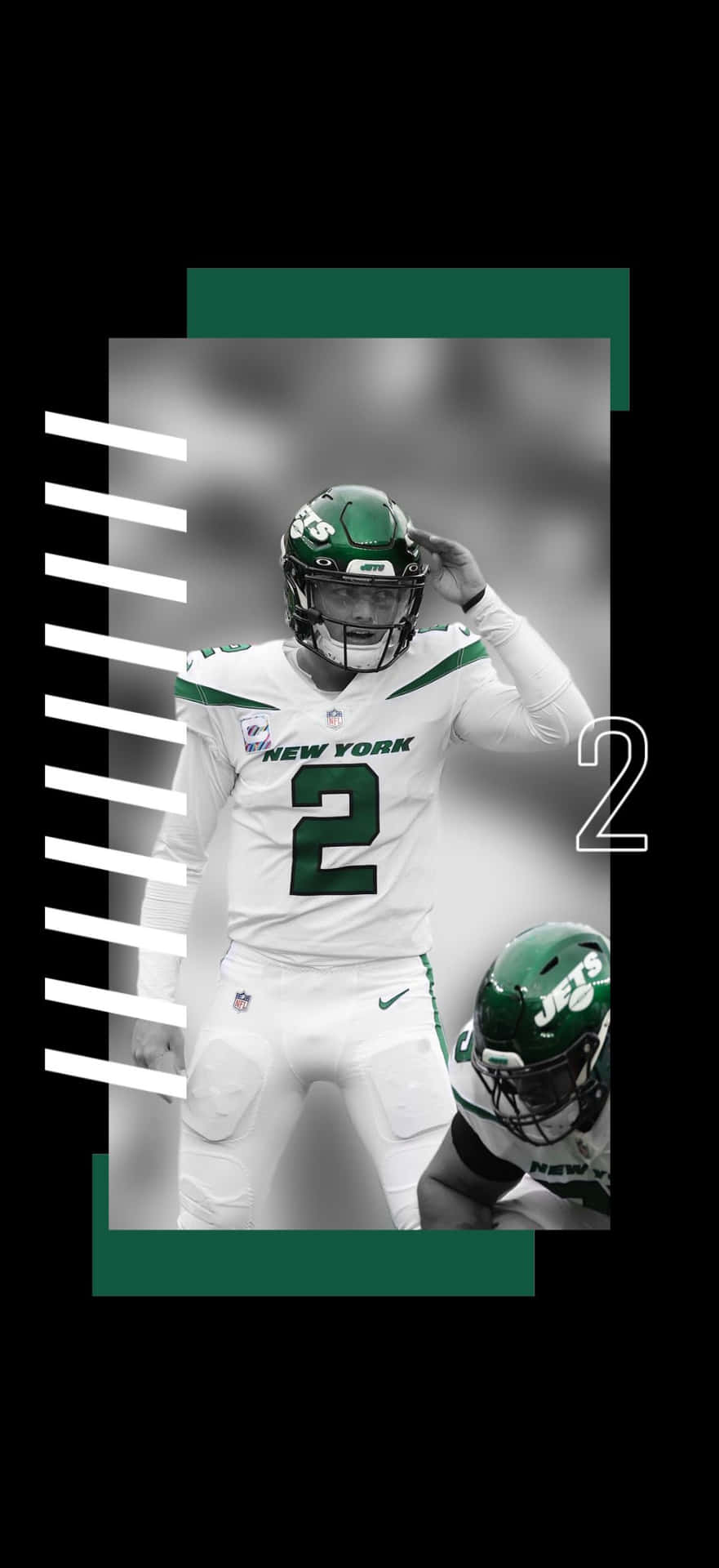 New York Jets Player Number2 Wallpaper