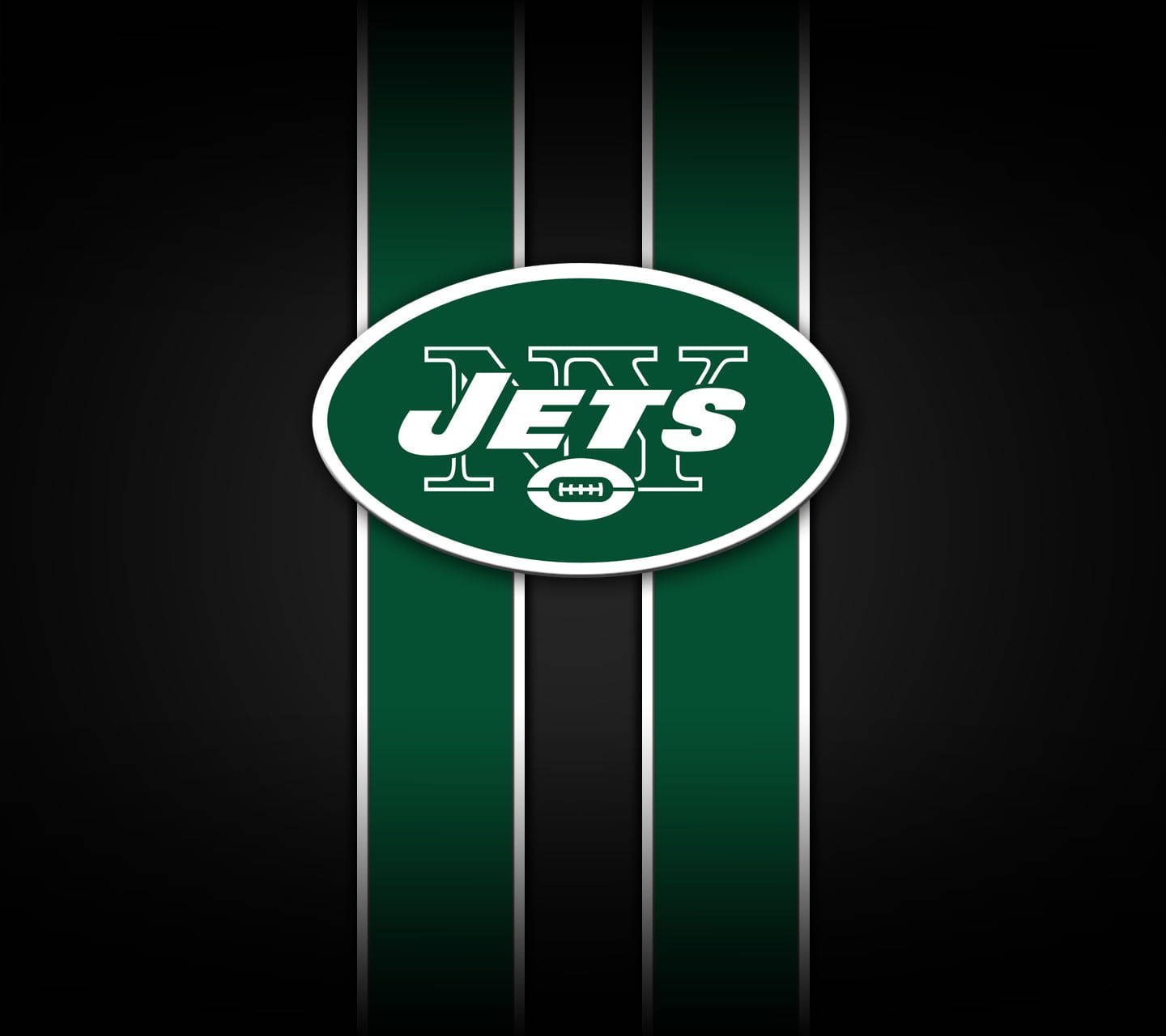 New York Jets Stripes NFL Team Logo Wallpaper