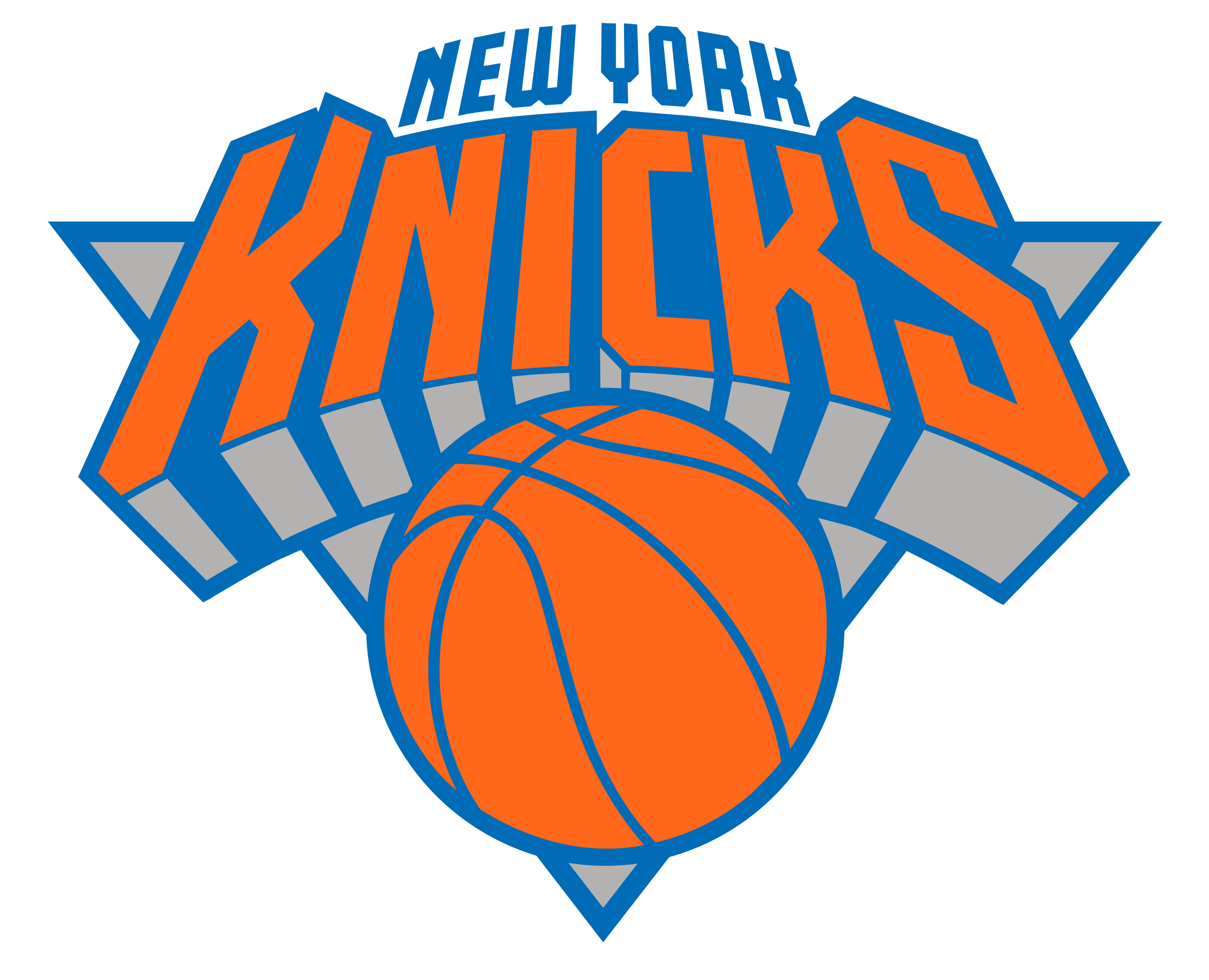 New York Knicks Basketball Logo PNG