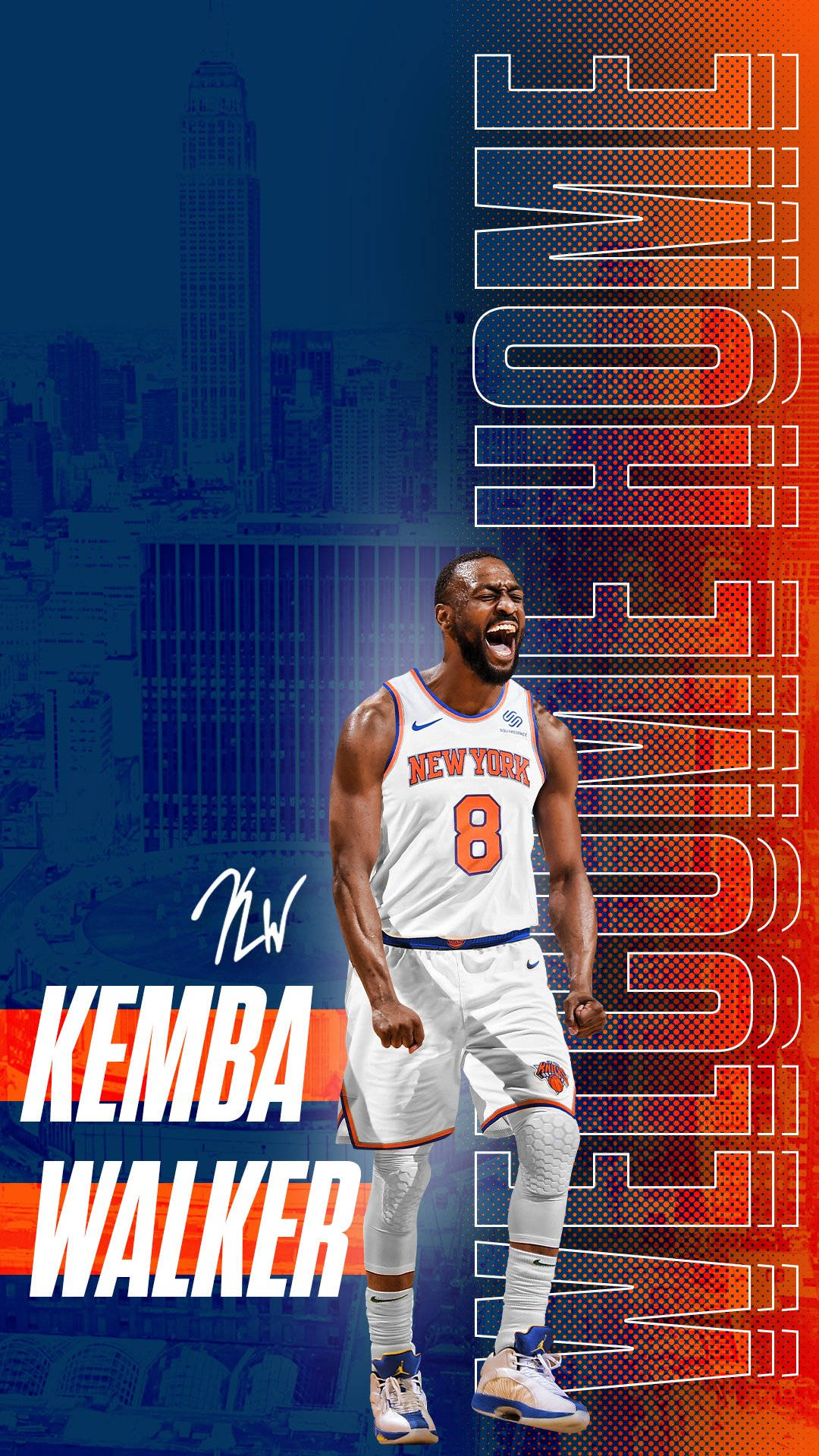 New York Knicks Kemba Walker Wallpaper