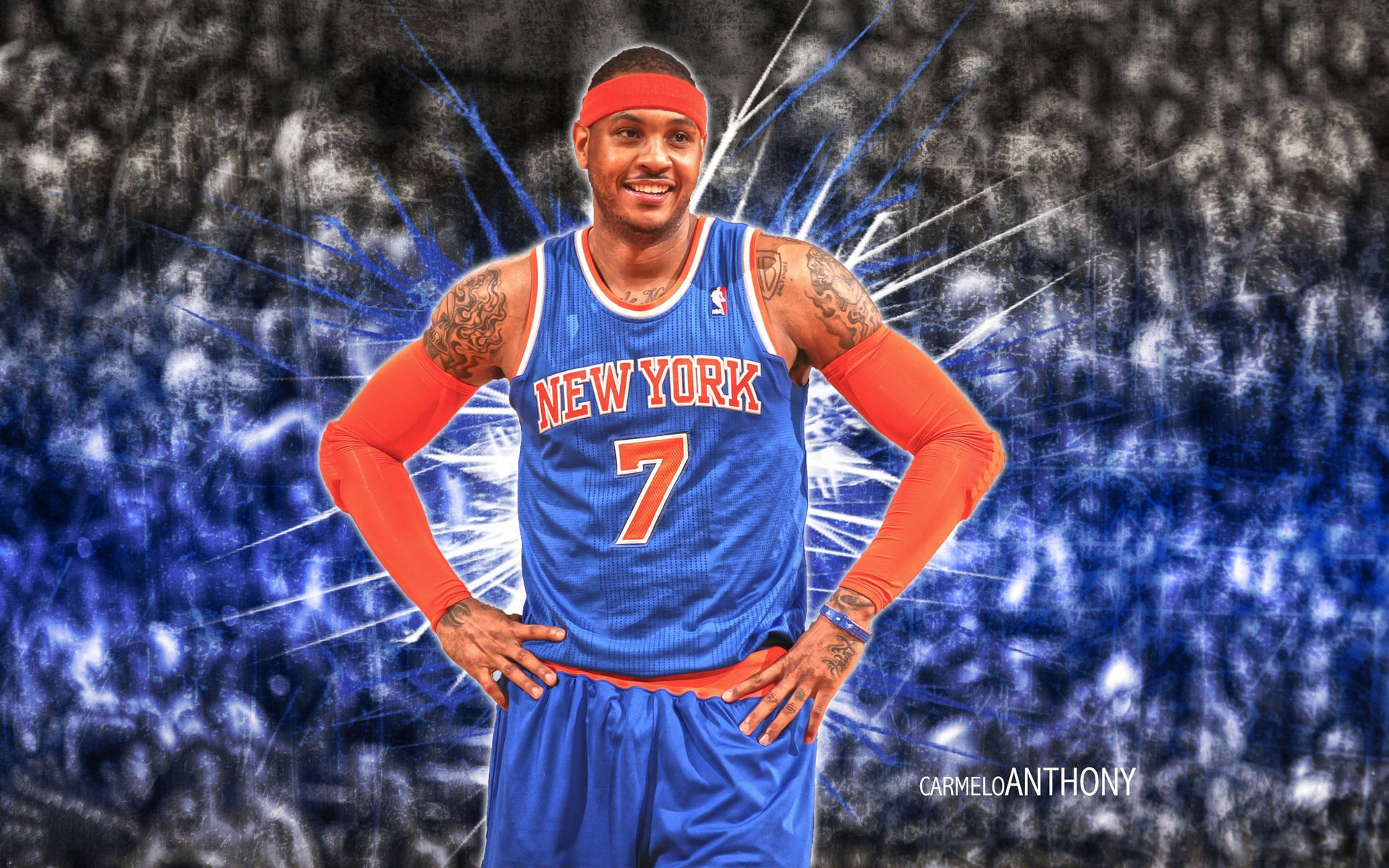 New York Knicks Superstar Carmelo Anthony Wallpaper
