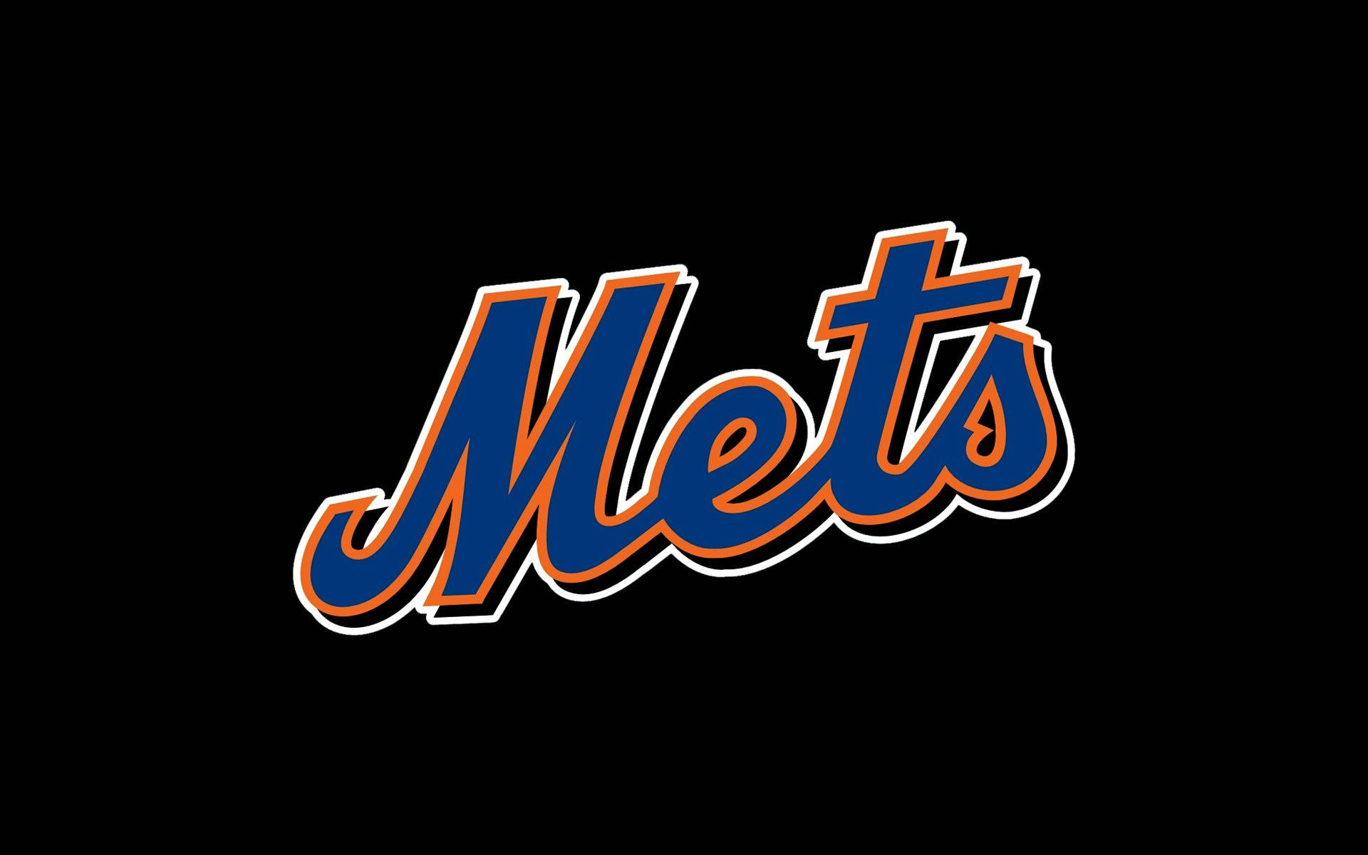 New York Mets Black Background Wallpaper
