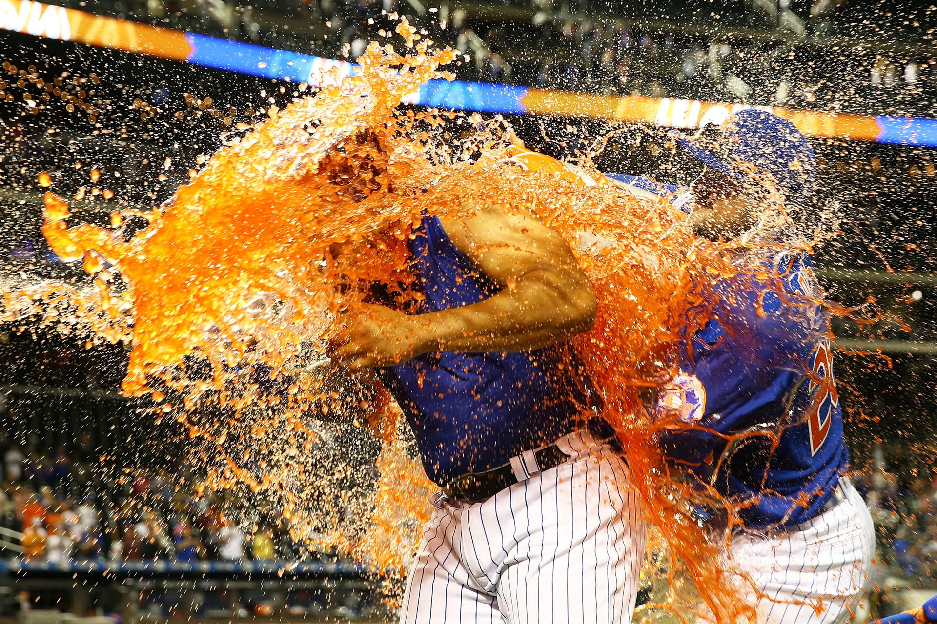 Festado Splash Do New York Mets Papel de Parede