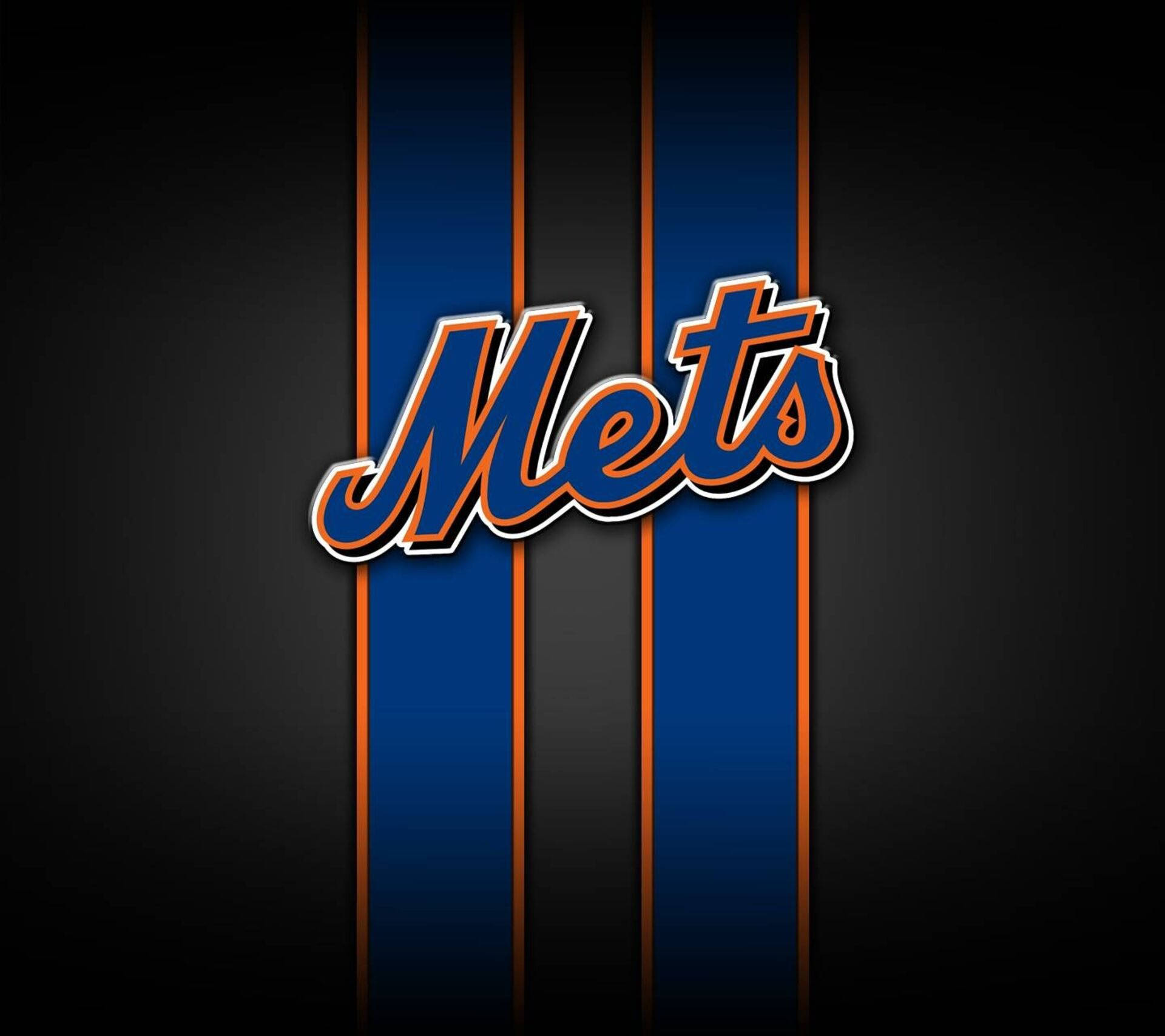 New York Mets Stripes Pair Wallpaper
