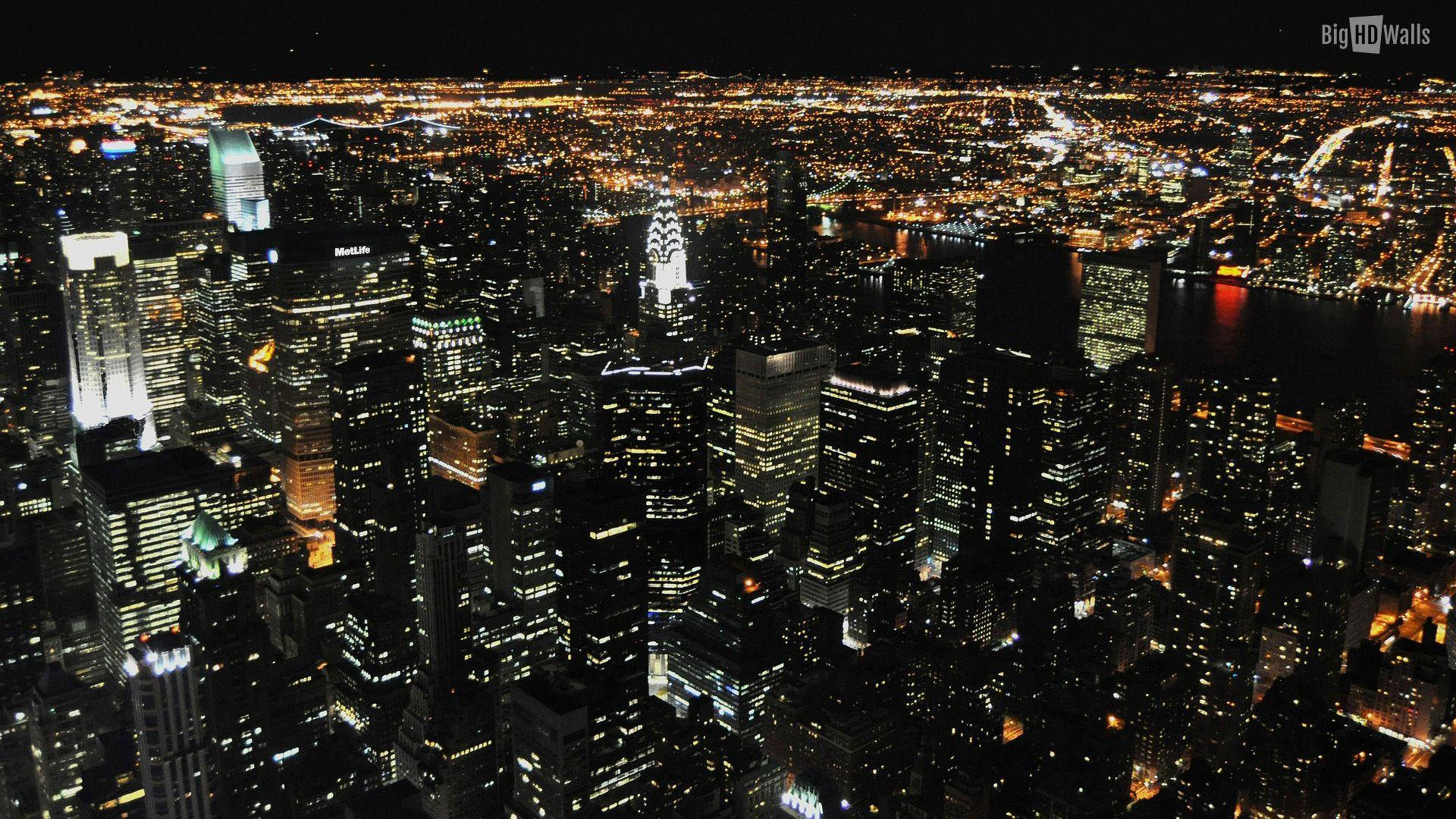 Download New York Night City View Wallpaper 