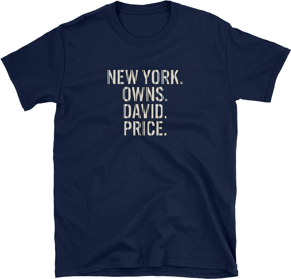 New York Owns David Price T Shirt PNG