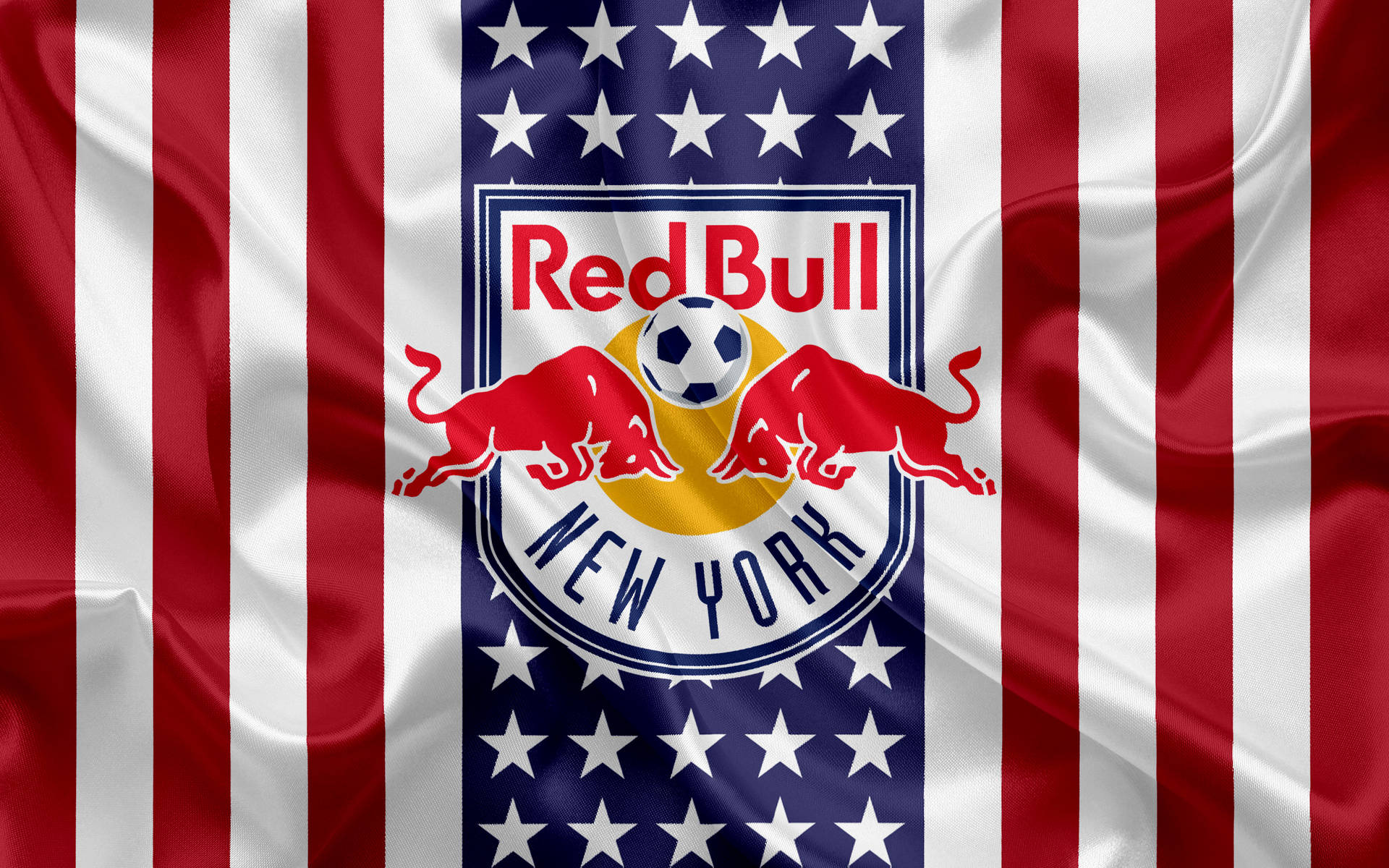 Bandieraamericana Dei New York Red Bulls Sfondo