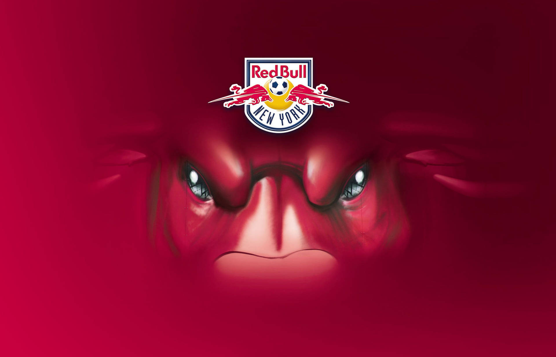 New York Red Bulls Bull Face Wallpaper