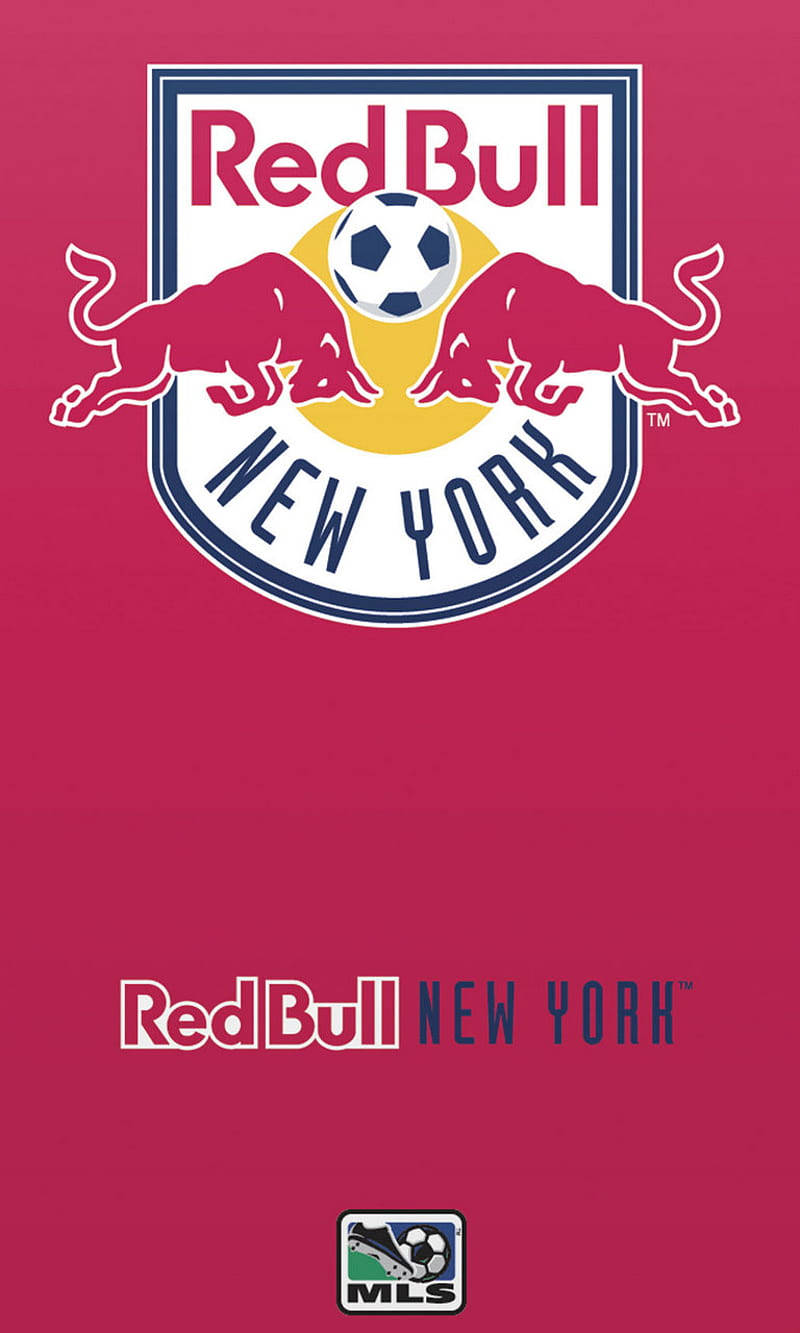 Ny Red Bulls Maroon Rød Tapet Wallpaper