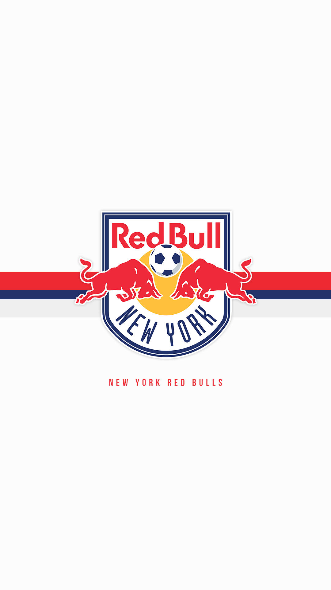 Nyt York Red Bulls hvid logo væg tapet Wallpaper