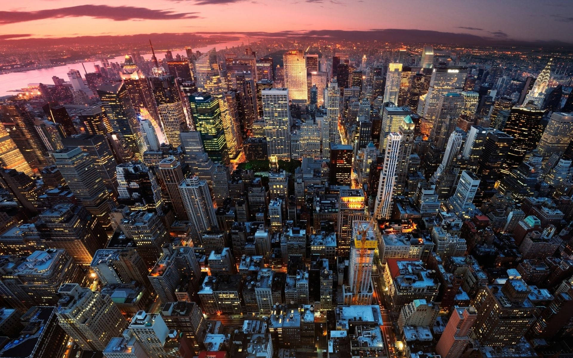 New York Skyline Full Of Buildings Wallpaper