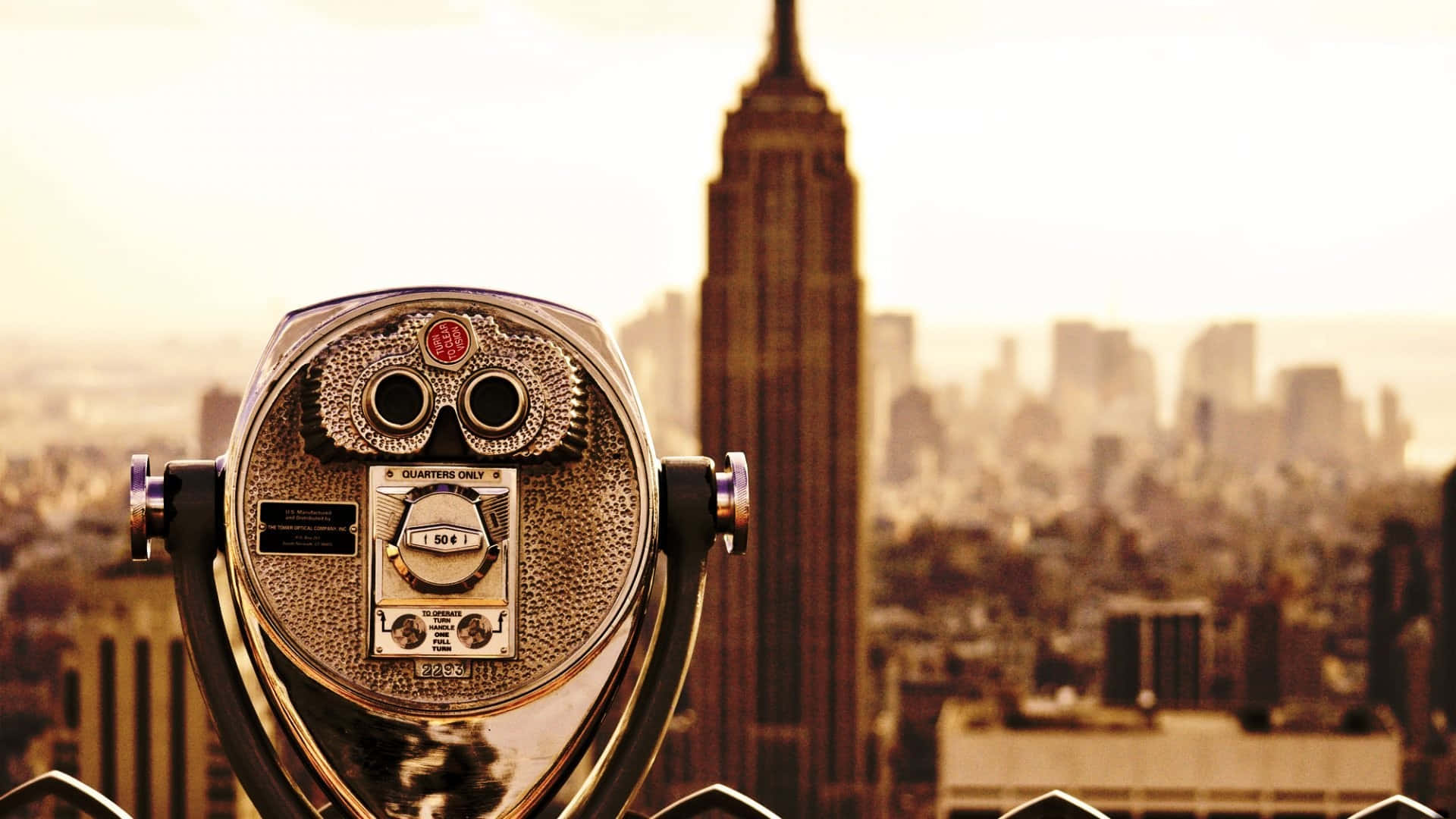 Binocular To New York State Wallpaper