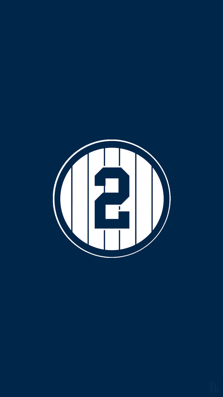Squadradi Baseball Dei New York Yankees Numero 2 Sfondo