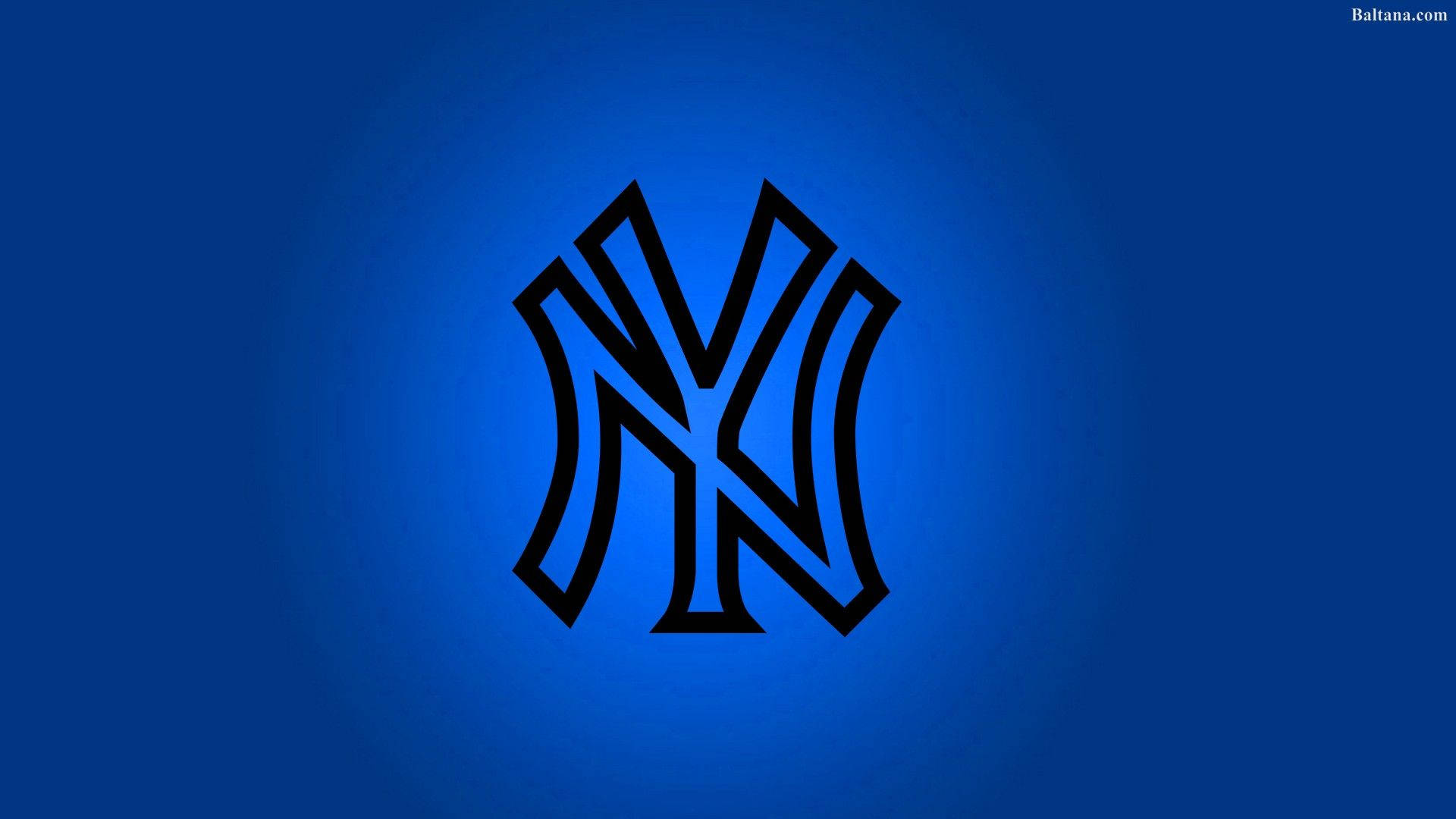 New York Yankees NY Outline Logo Art Wallpaper