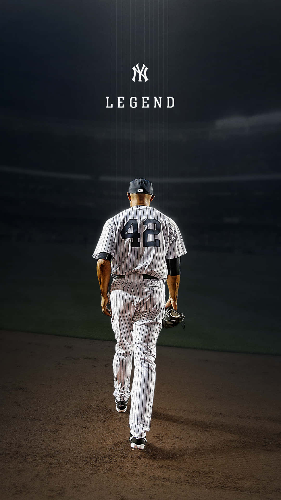 Et kig på NY Yankees ikoniske logo Wallpaper