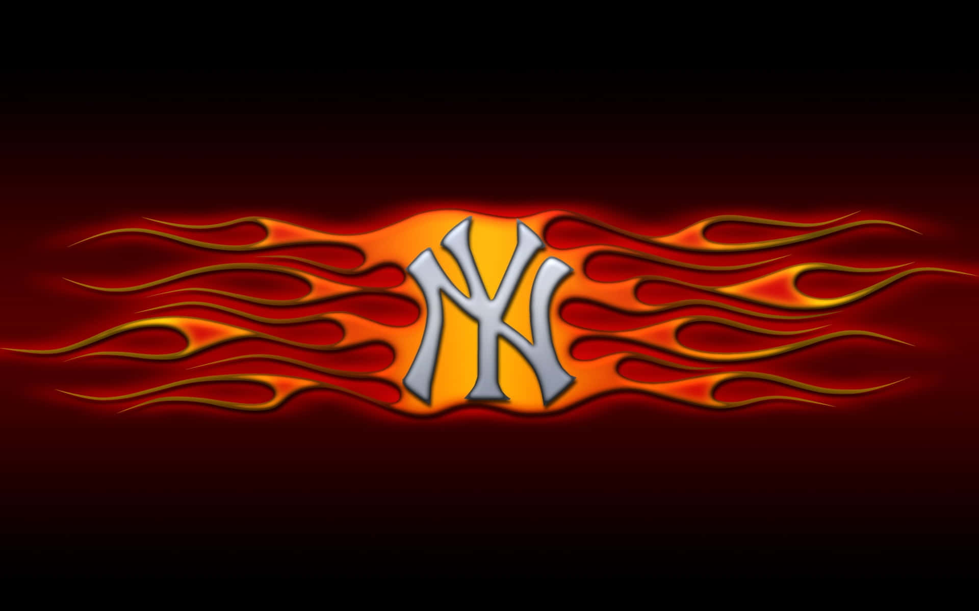 De New York Yankees fører Major League Baseball i mesterskaber. Wallpaper