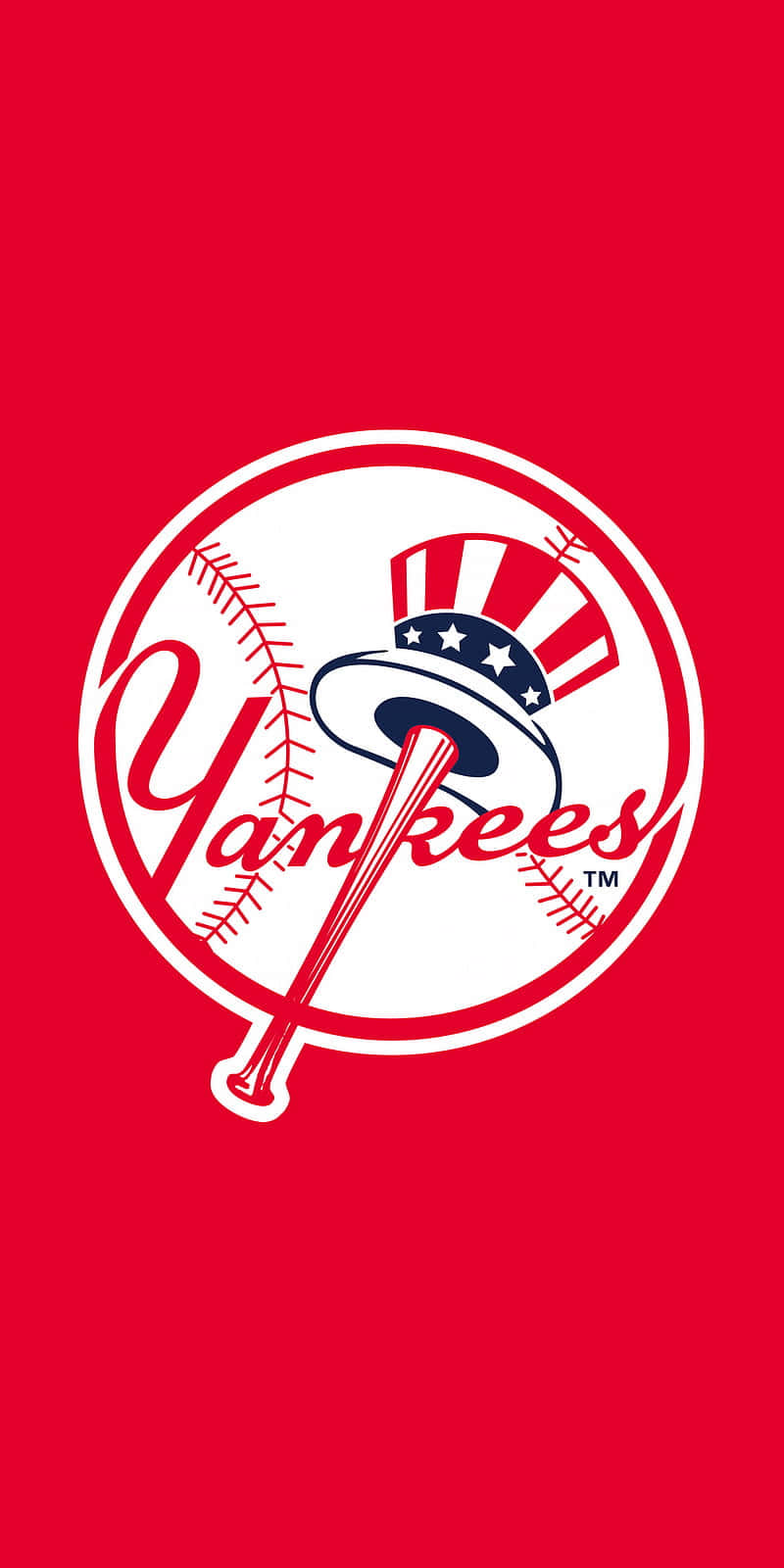 Bright Red New York Yankees Iphone Wallpaper
